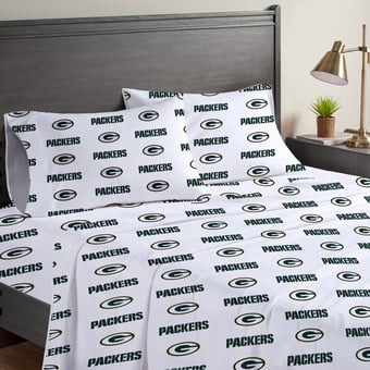 Pegasus Green Bay Packers Four-Piece Full Sheet Set