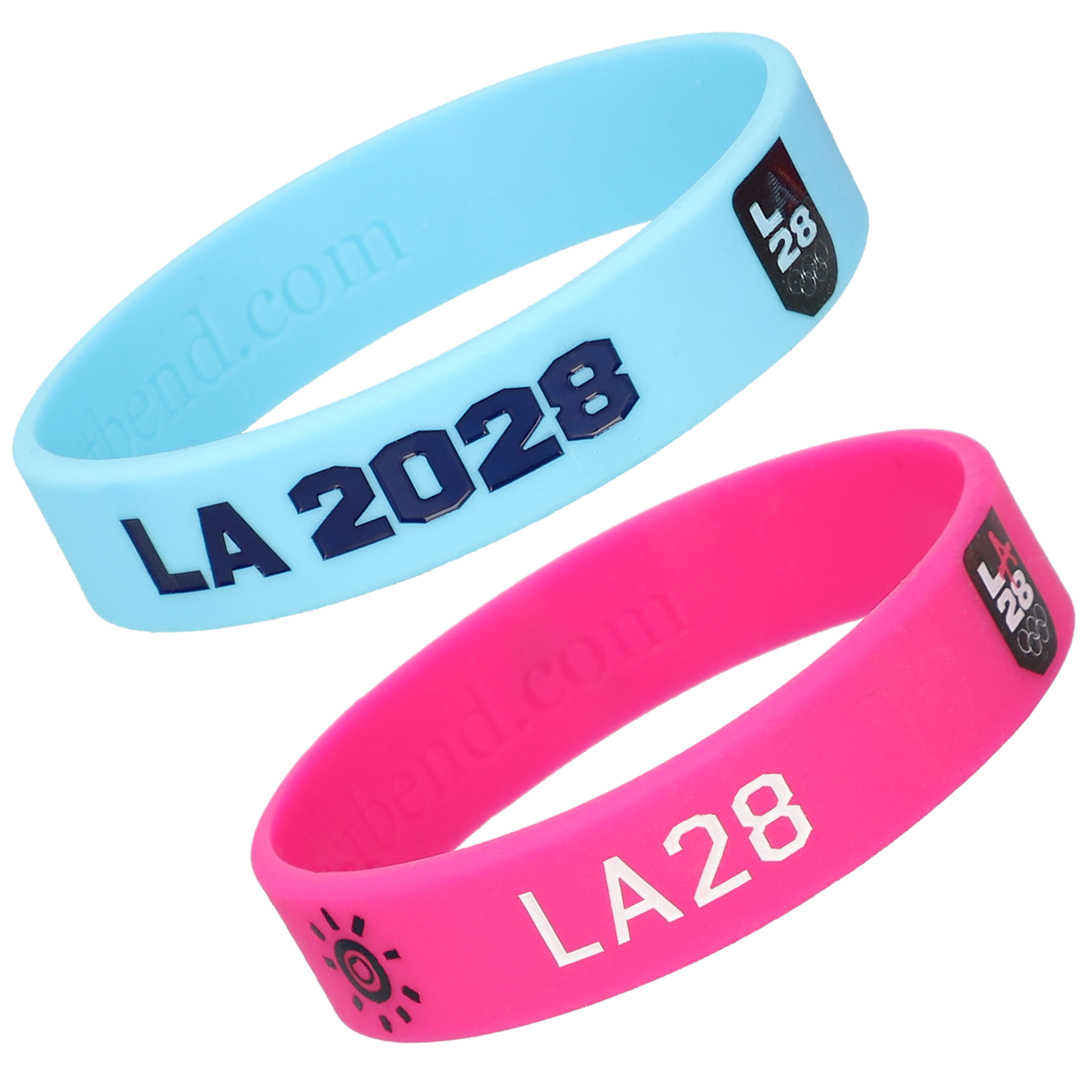 WristBend LA28 Silicone Wristband 2 Pack