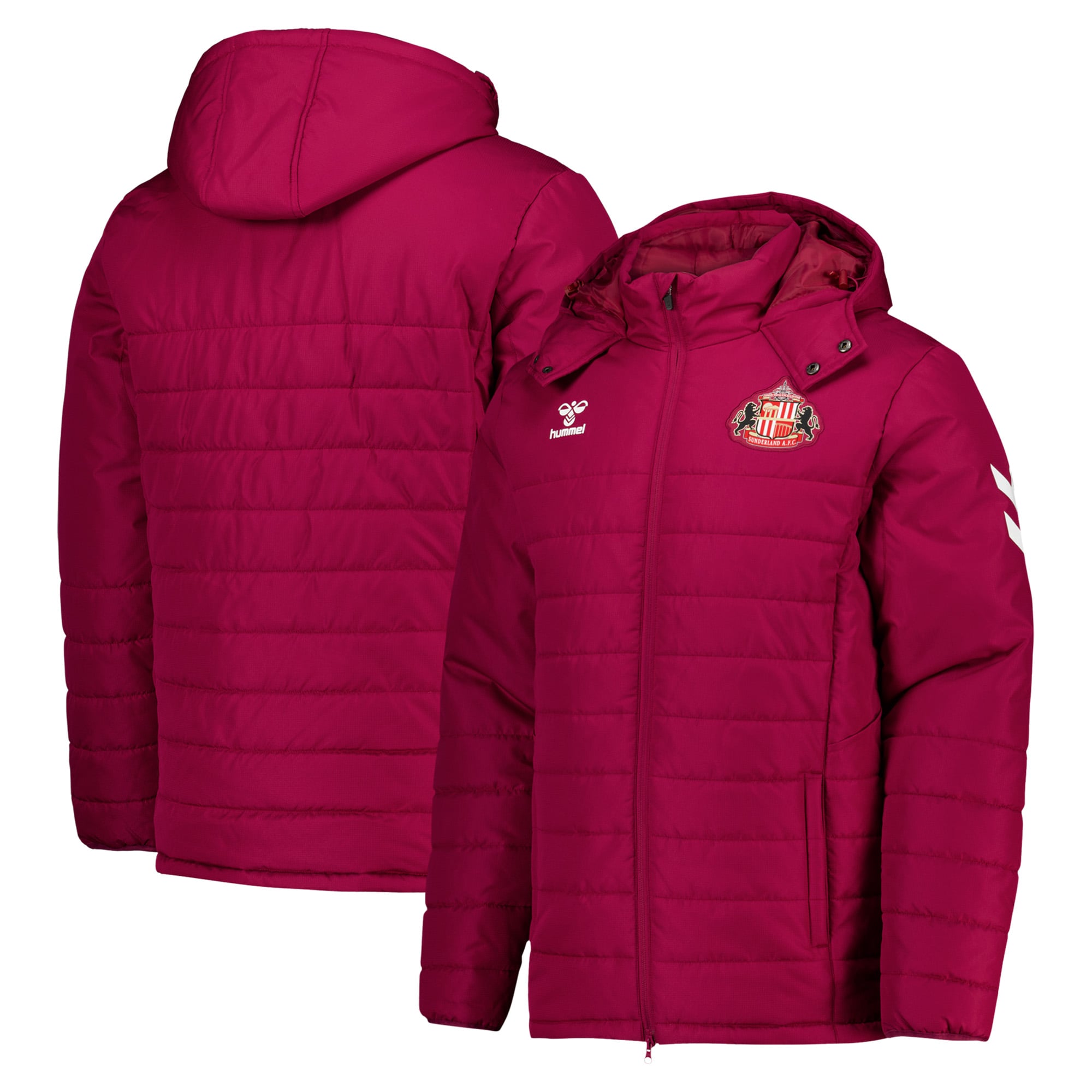 Sunderland Hummel Training Sideline Jacket - Dark Red