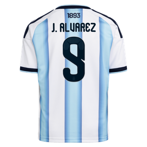 Maillot Domicile Argentine adidas 26 - Enfant avec flocage J. Alvarez  9, vue 4