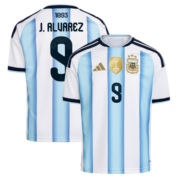 Maillot Domicile Argentine adidas 26 - Enfant avec flocage J. Alvarez  9