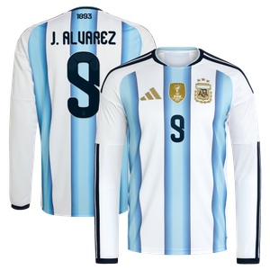 Maillot Domicile Argentine adidas 26 - Manches longues avec flocage J. Alvarez  9, vue 2