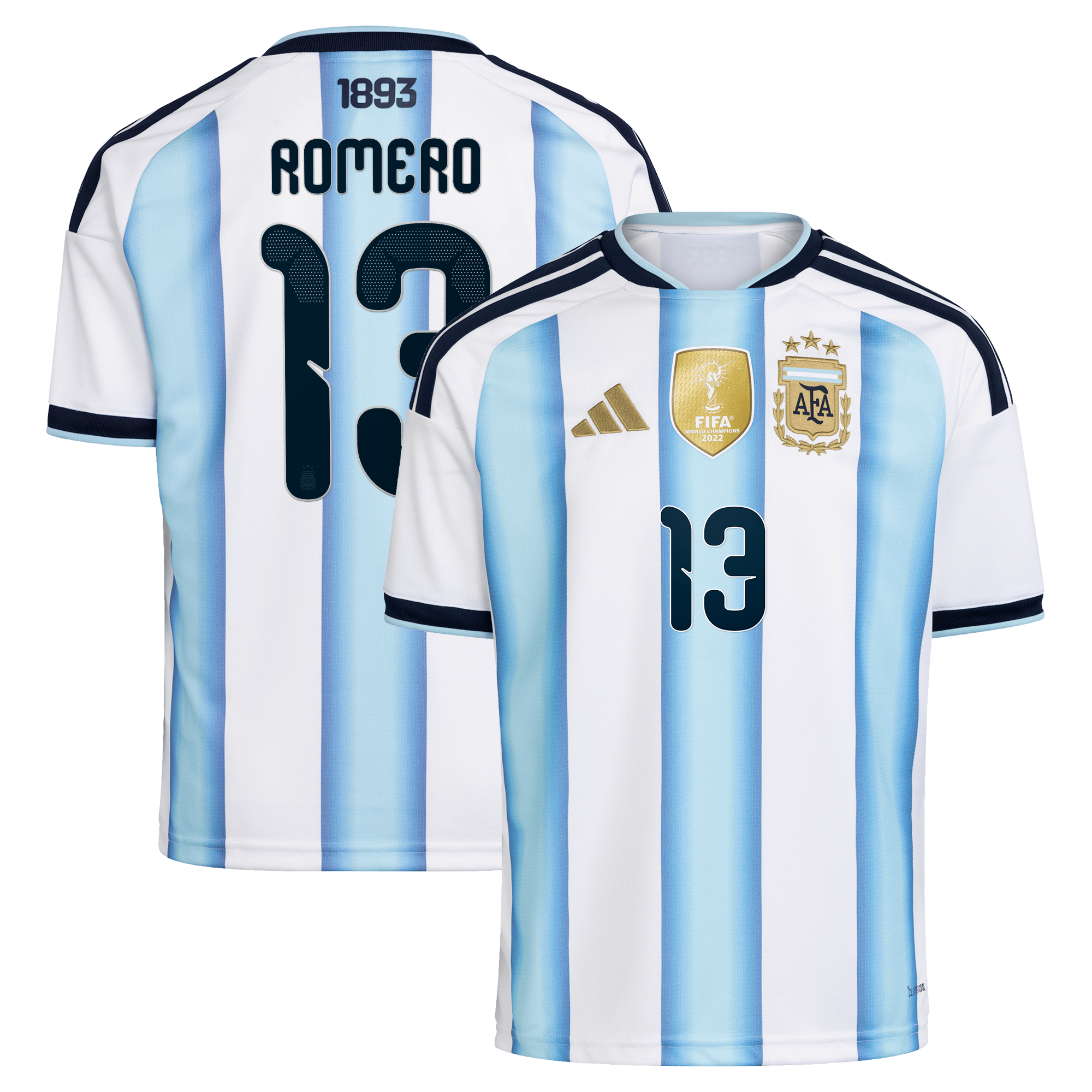 Maillot Domicile Argentine adidas 26 - Enfant avec flocage Romero 13