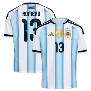 Maillot Domicile Argentine adidas 26 - Enfant avec flocage Romero 13, vue 1