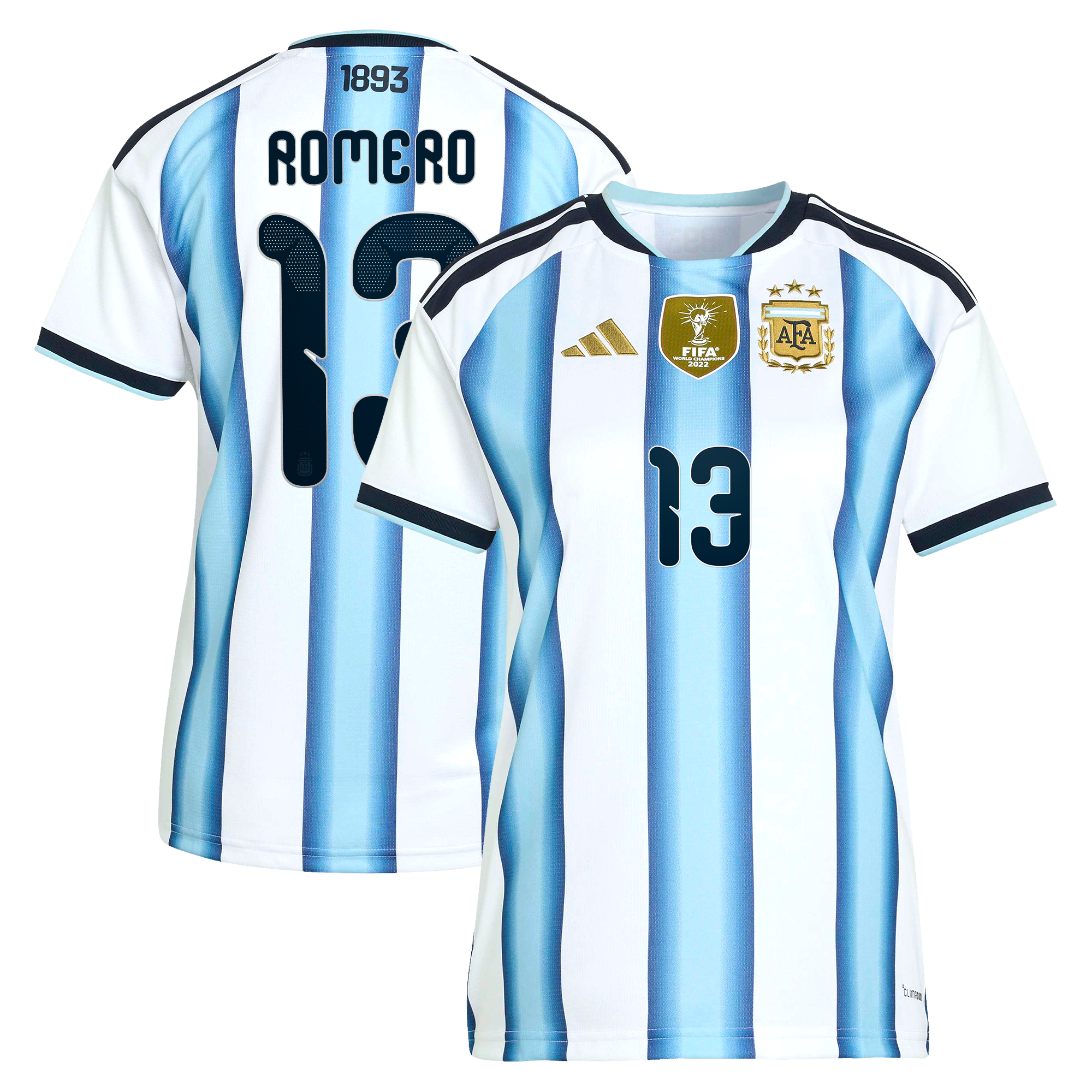 Maillot Domicile Argentine adidas 26 - Femme avec flocage Romero 13