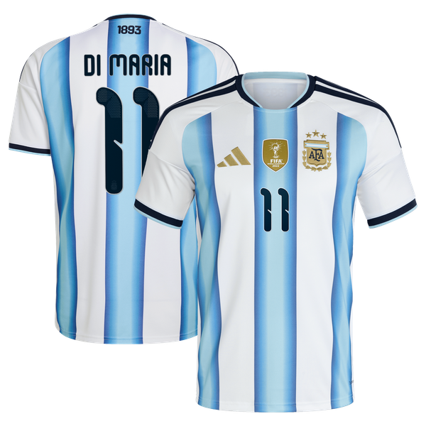 Maillot Domicile Argentine adidas 26 - Enfant avec flocage Di Maria 11