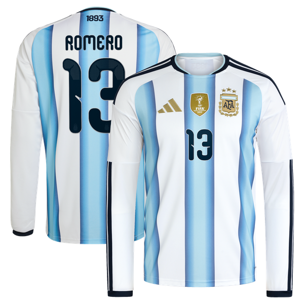 Maillot Domicile Argentine adidas 26 - Manches longues avec flocage Romero 13