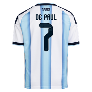 Maillot Domicile Argentine adidas 26 - Enfant avec flocage De Paul 7, vue 4