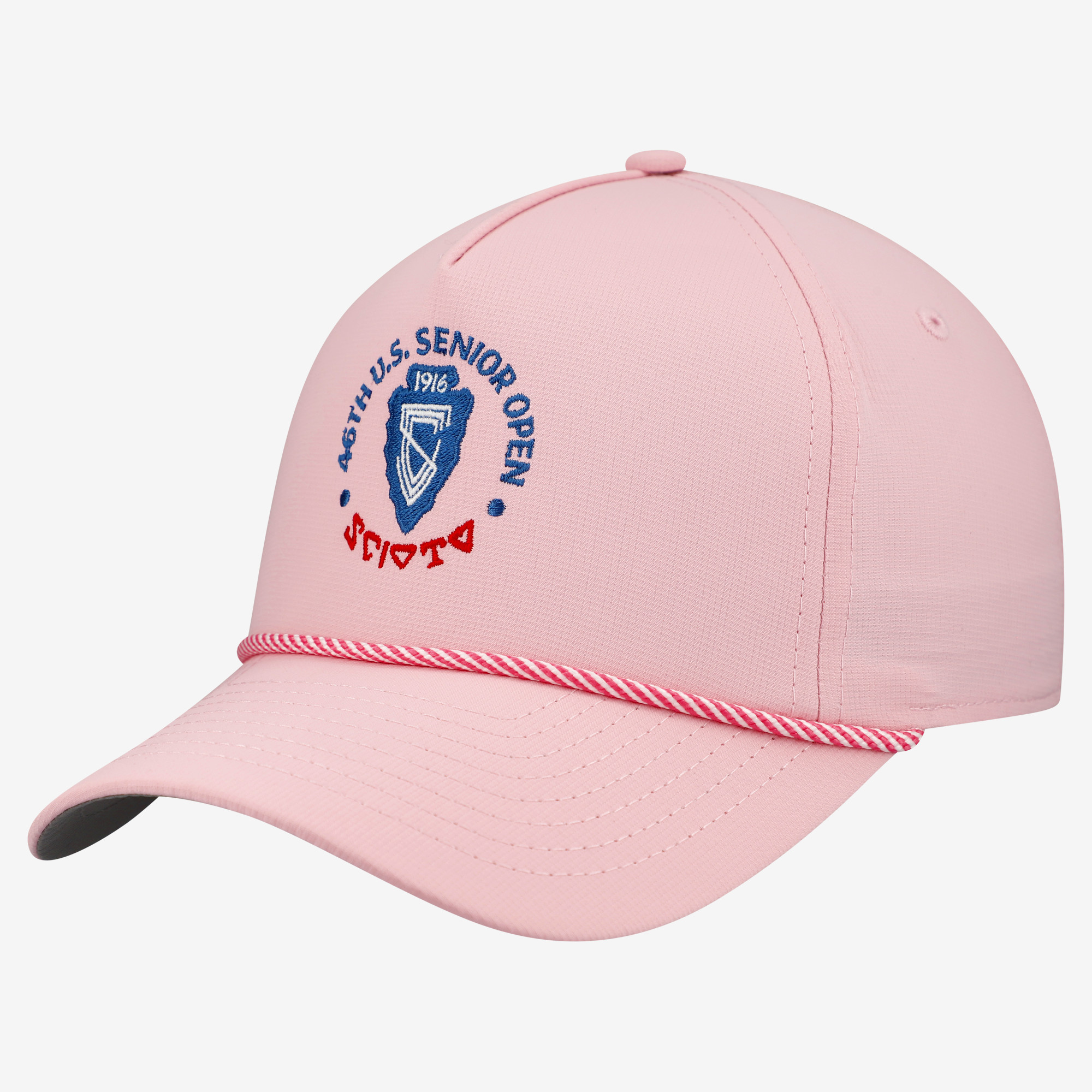 Women’s 2026 U.S. Senior Open Imperial Light Pink The Corral Rope Performance Adjustable Hat
