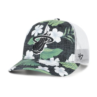 Men's '47  Black Miami Heat Beach Side Trucker Adjustable Hat