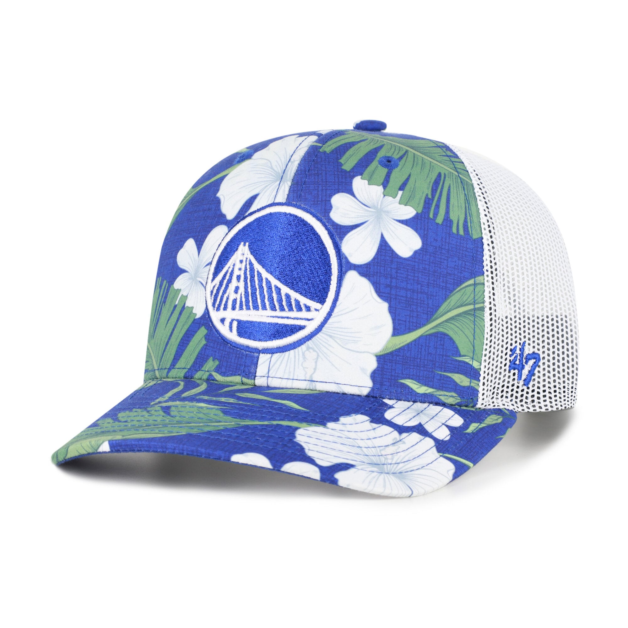 Men's '47  Royal Golden State Warriors Beach Side Trucker Adjustable Hat