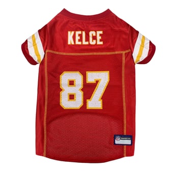 Travis Kelce Red Kansas City Chiefs Player Pet Jersey