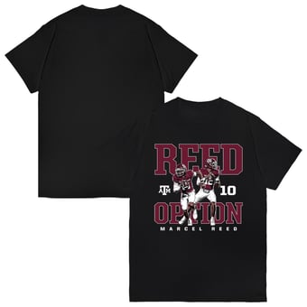 Unisex Marcel Reed Black Texas A&M Aggies Reed Option NIL T-Shirt