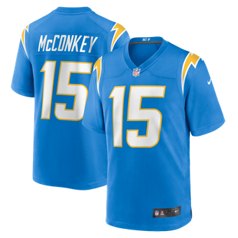 Los Angeles Chargers Nike Home Game Jersey - Powder Blue - Ladd McConkey - Mens