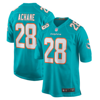 Miami Dolphins Nike Game Home Jersey - Aqua - Devon Achane - Mens
