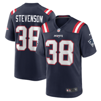 New England Patriots Nike Game Home Jersey - Navy - Rhamondre Stevenson - Mens
