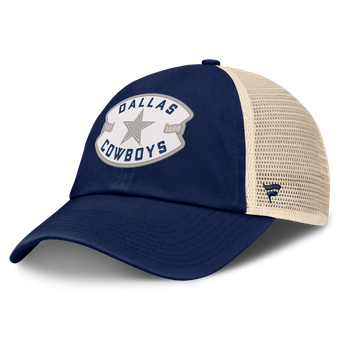 Men's Fanatics Navy Dallas Cowboys Placard Trucker Adjustable Hat