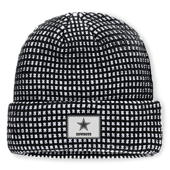 Men's Fanatics White/Black Dallas Cowboys Scheme Cuffed Knit Hat