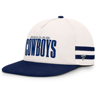 Men's Fanatics Cream/Navy Dallas Cowboys Heritage Doubleback Golfer Adjustable Hat
