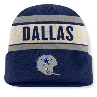 Men's Fanatics Navy Dallas Cowboys Chip Pass Cuffed Knit Hat