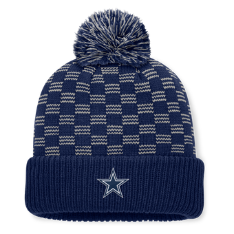 Women's Fanatics  Navy Dallas Cowboys Relic Cuffed Knit Hat with Pom
