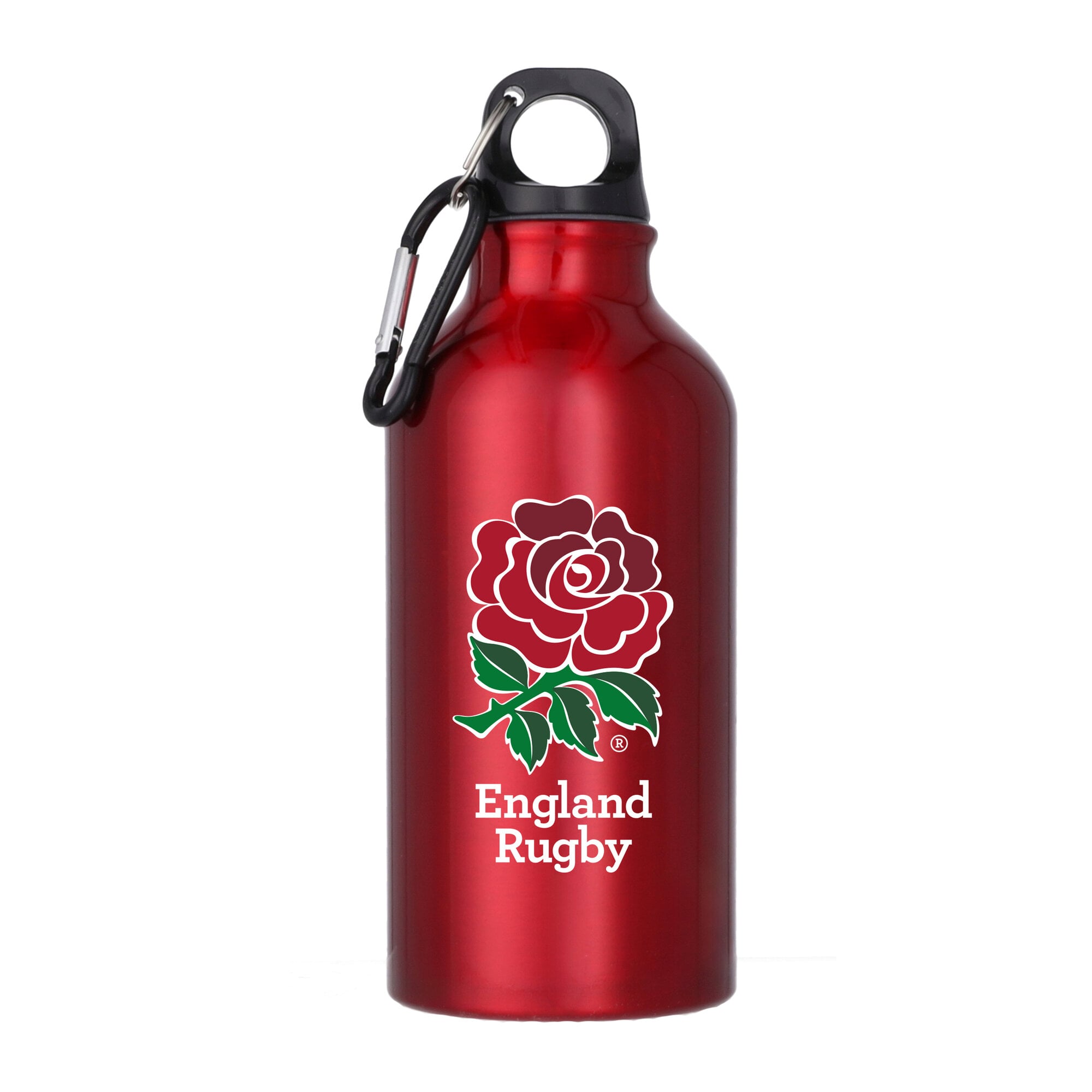 Borraccia in alluminio England Rugby - Rossa - 400 ml