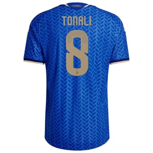 Maillot Domicile Authentic Italie adidas 2026 avec flocage Tonali 8, vue 4