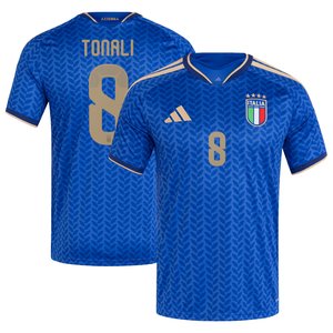 Maillot Domicile Italie adidas 2026 avec flocage Tonali 8, vue 2