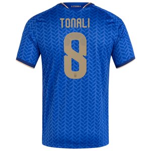 Maillot Domicile Italie adidas 2026 avec flocage Tonali 8, vue 4