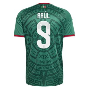 Maillot Domicile Mexique adidas 2026 avec flocage Raúl 9, vue 4