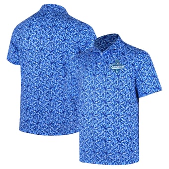 Men's  Royal Los Angeles Dodgers 2025 World Series Champions 4K Tri-Blend Polo
