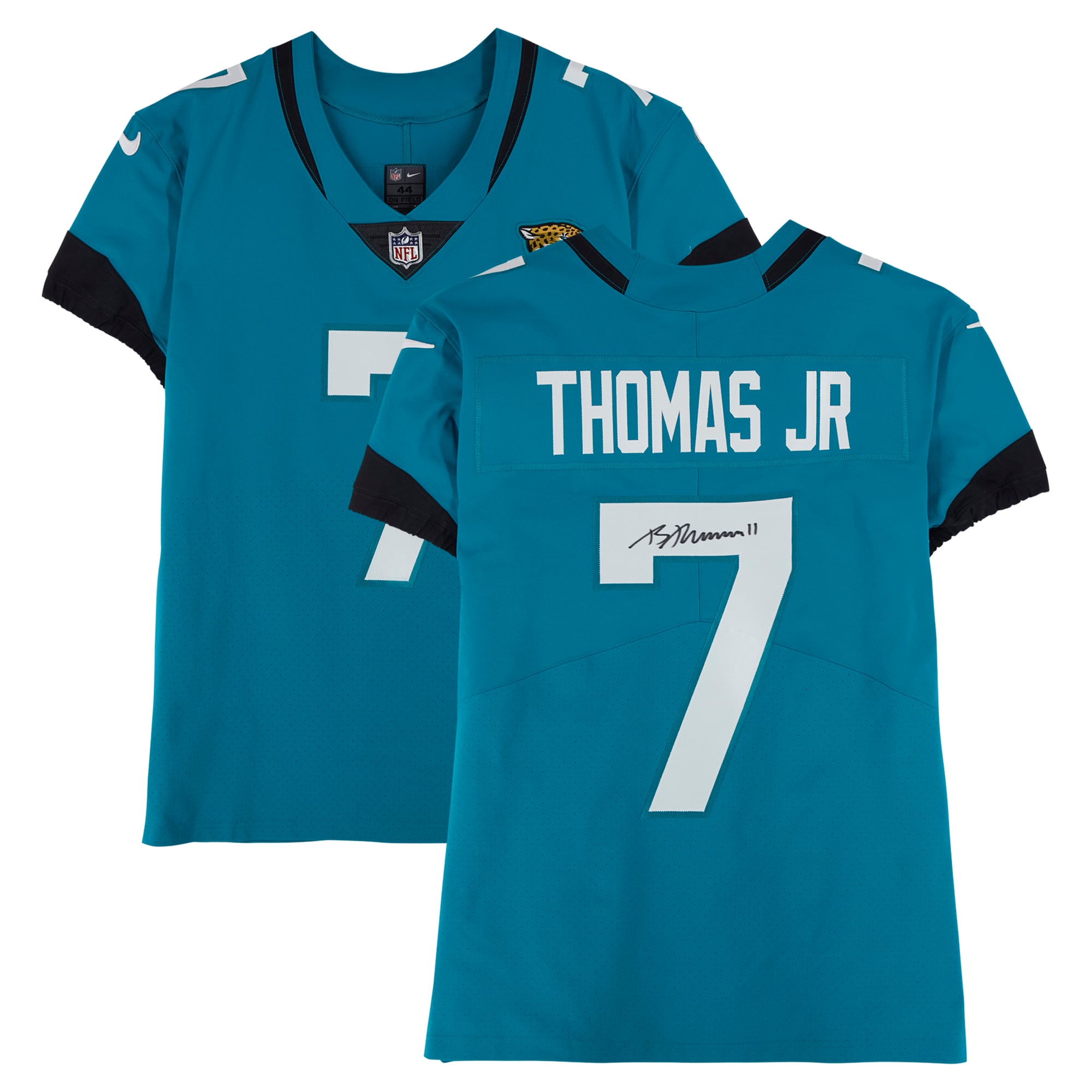 Brian Thomas Jr. Jacksonville Jaguars Autographed Teal Nike Elite Jersey Brian Thomas Jr. Jacksonville Jaguars Autographed Teal Nike Elite Jersey