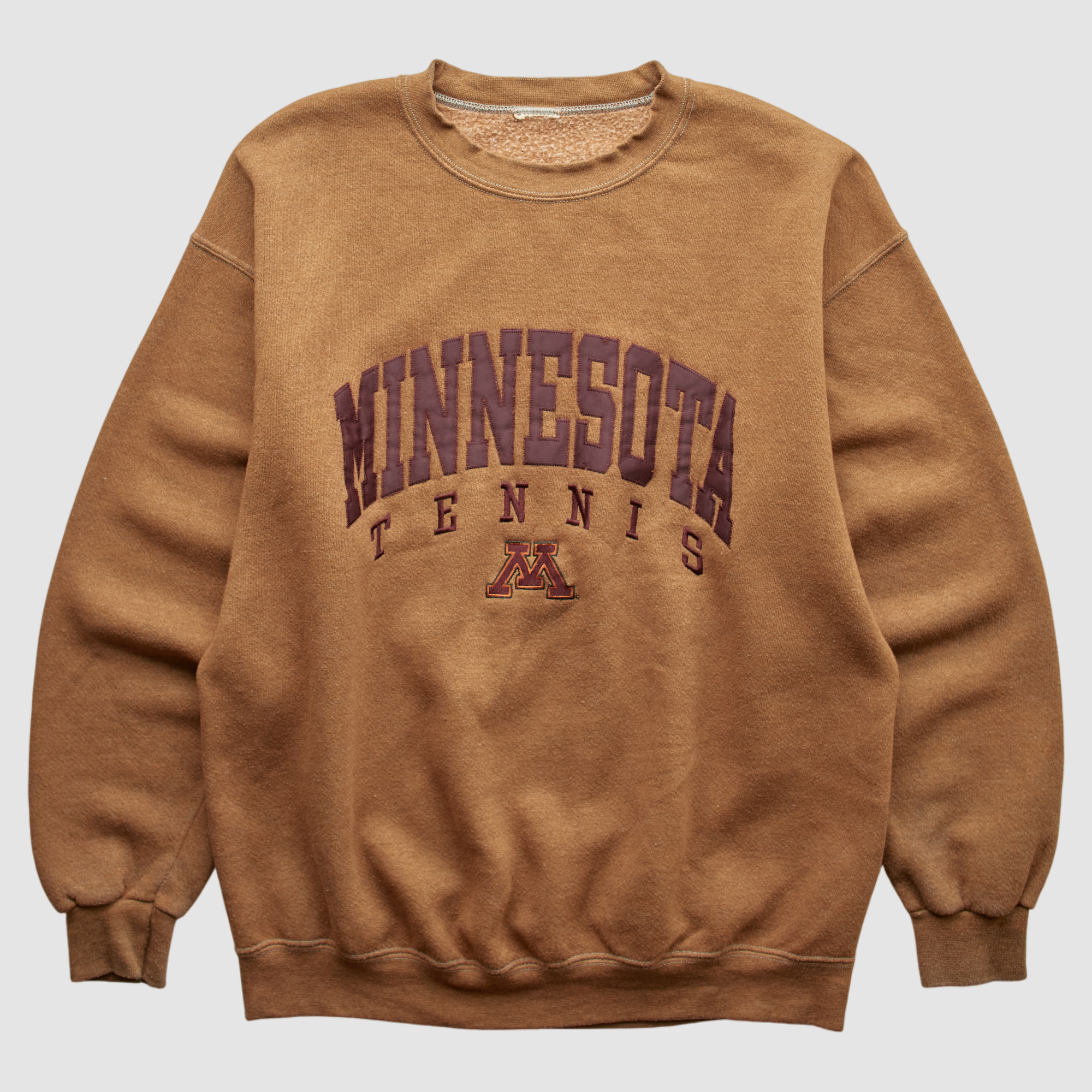 Minnesota Golden Gophers 90s Pullover Sweatshirt – Tan – M by Fanatics Real Vintage