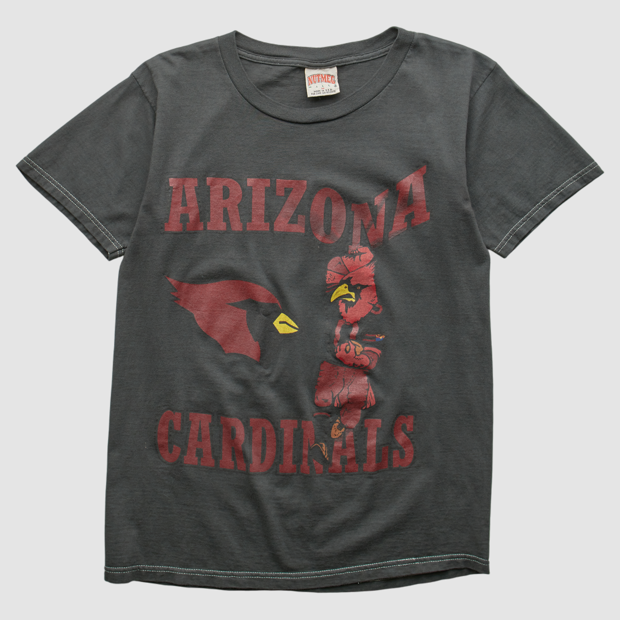 Arizona Cardinals Nutmeg Mills 90s T-shirt – Charcoal – XXS by Fanatics Real Vintage Arizona Cardinals Nutmeg Mills 90s T-shirt – Charcoal – XXS by Fanatics Real Vintage