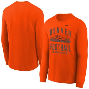 Youth Nike Orange Denver Broncos Essential Long Sleeve T-Shirt