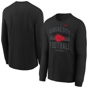 Youth Nike Black Kansas City Chiefs Essential Long Sleeve T-Shirt