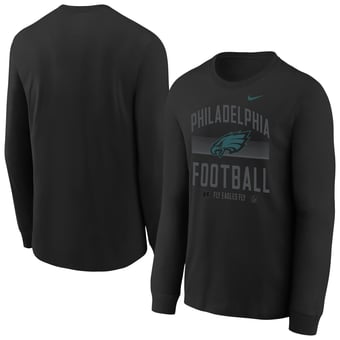 Youth Nike Black Philadelphia Eagles Essential Long Sleeve T-Shirt