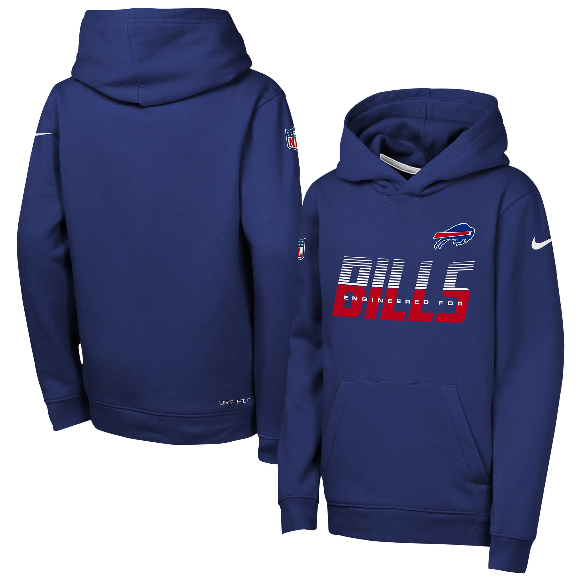Youth Nike Royal Buffalo Bills Sideline Dri-FIT Hoodie Youth Nike Royal Buffalo Bills Sideline Dri-FIT Hoodie