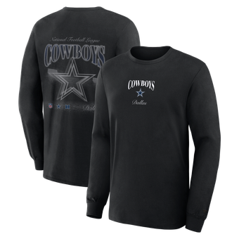 Men's Fanatics Black Dallas Cowboys Midnight Falls Long Sleeve T-Shirt