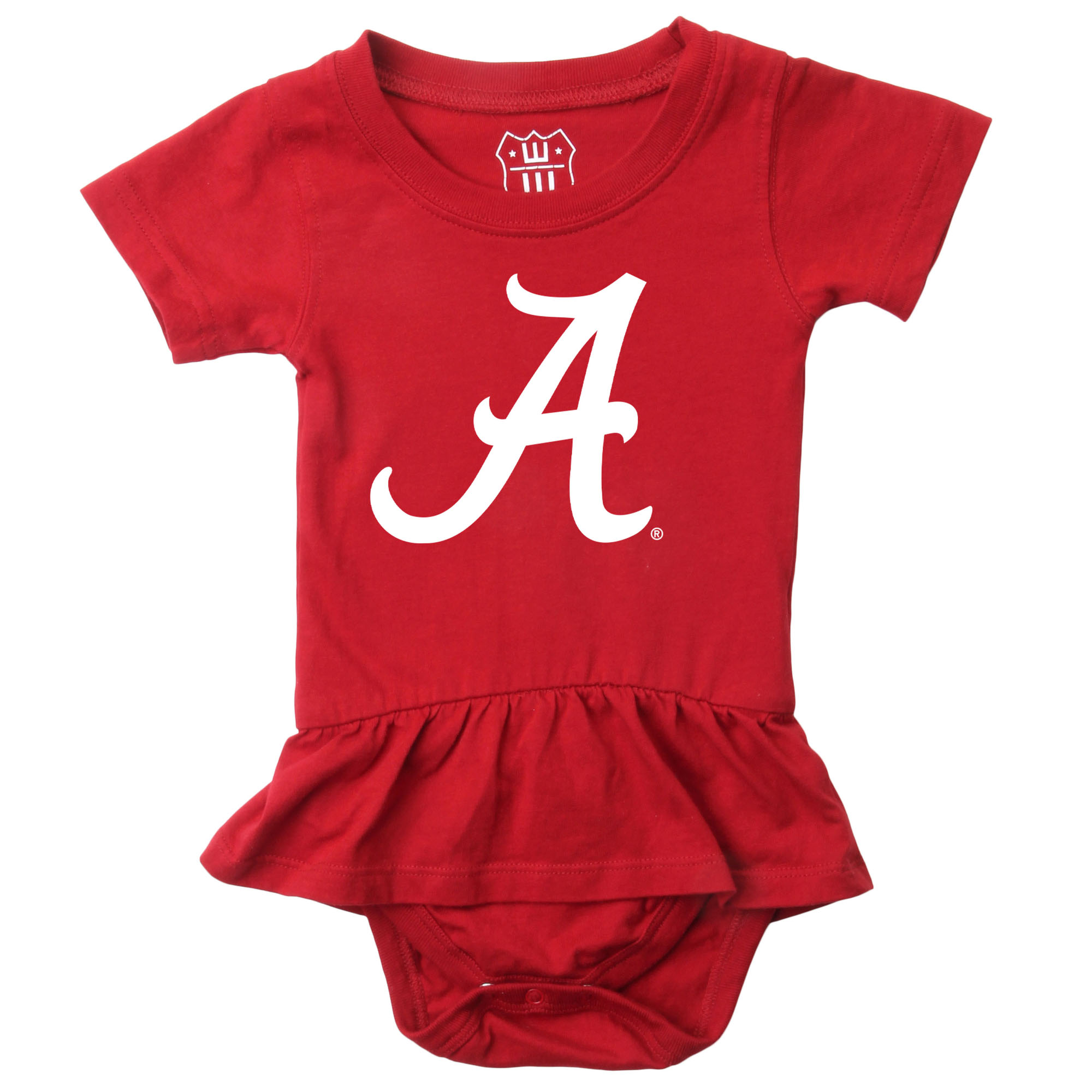 Girls Infant Wes & Willy Crimson Alabama Crimson Tide Skirted Bodysuit