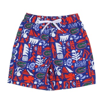 Toddler Wes & Willy  Royal Florida Gators Allover Print Swim Shorts