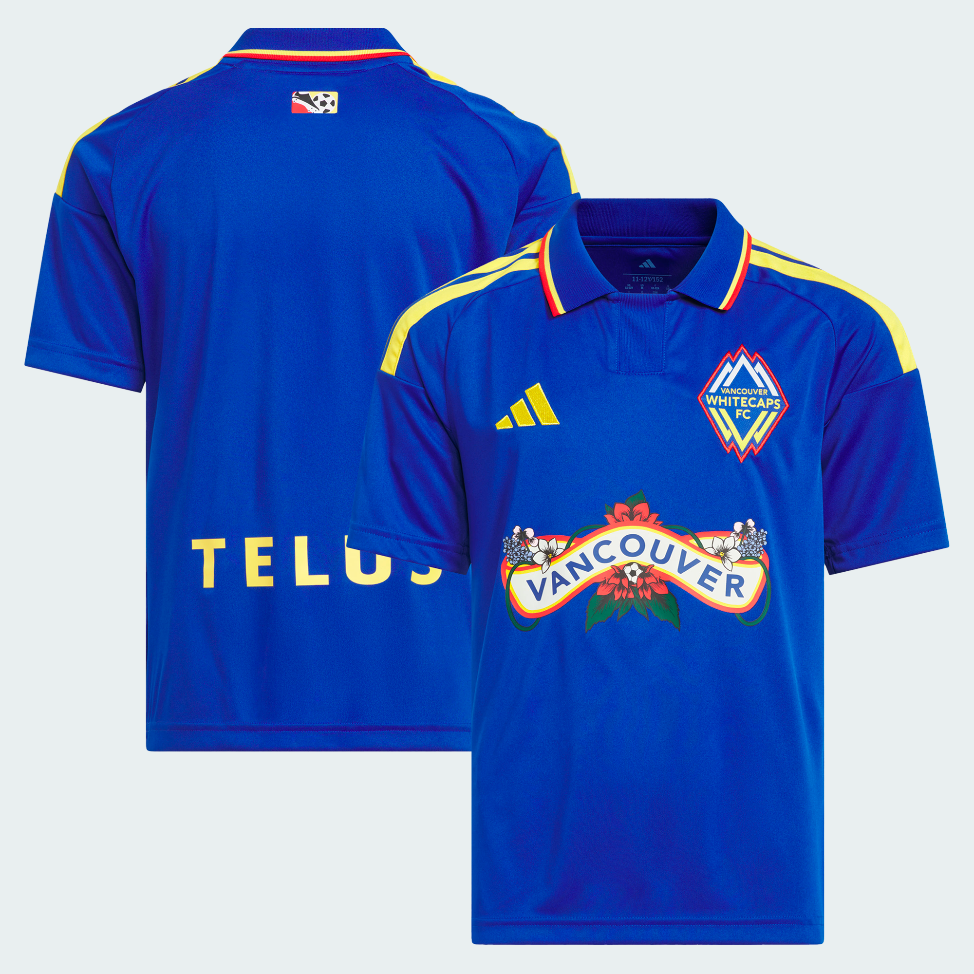 Youth adidas Royal Vancouver Whitecaps FC 2026 Archive Replica Jersey