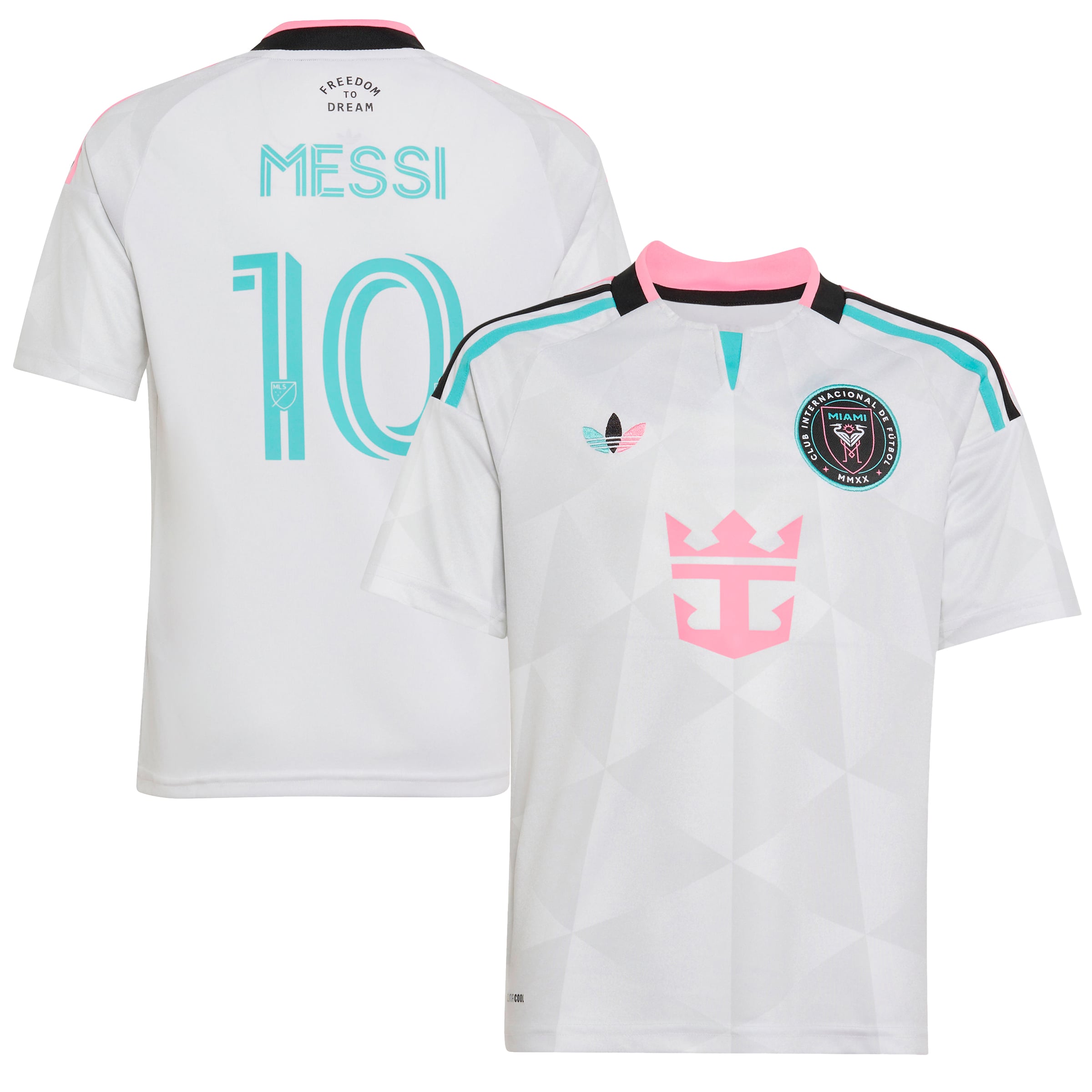 Youth adidas Lionel Messi White Inter Miami CF 2026 Third Replica Jersey