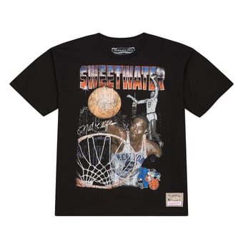 Men's Mitchell & Ness Nathaniel Clifton Black New York Knicks 75th Anniversary Pioneers Player T-Shirt