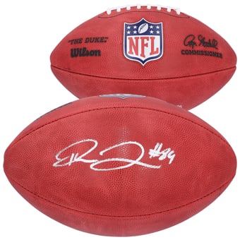 Theo Johnson New York Giants Autographed Wilson Duke Full Color Football