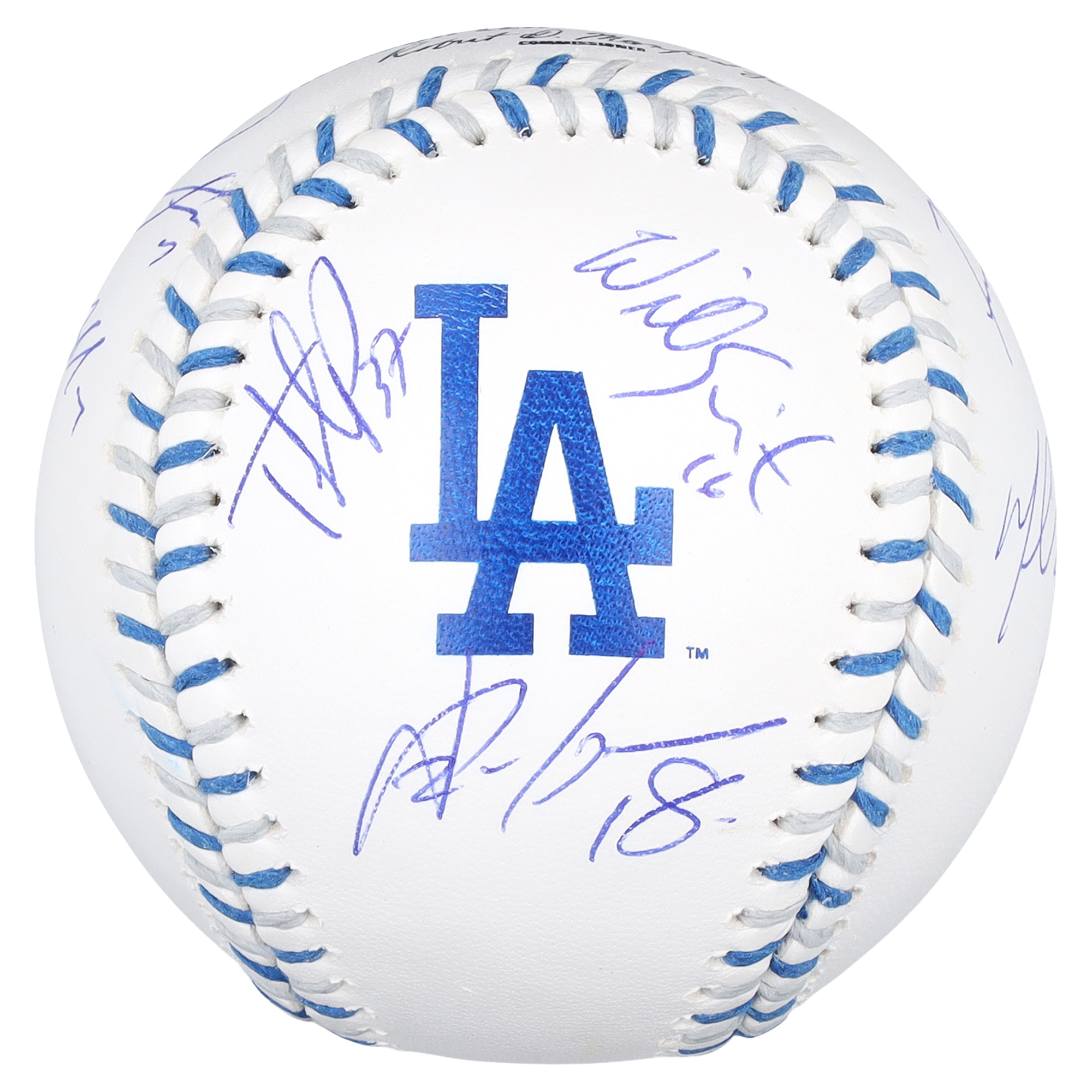 Los Angeles Dodgers 2025 World Series Champions Autographed Team Laces Baseball with 7 Signatures - Limited Edition of 50