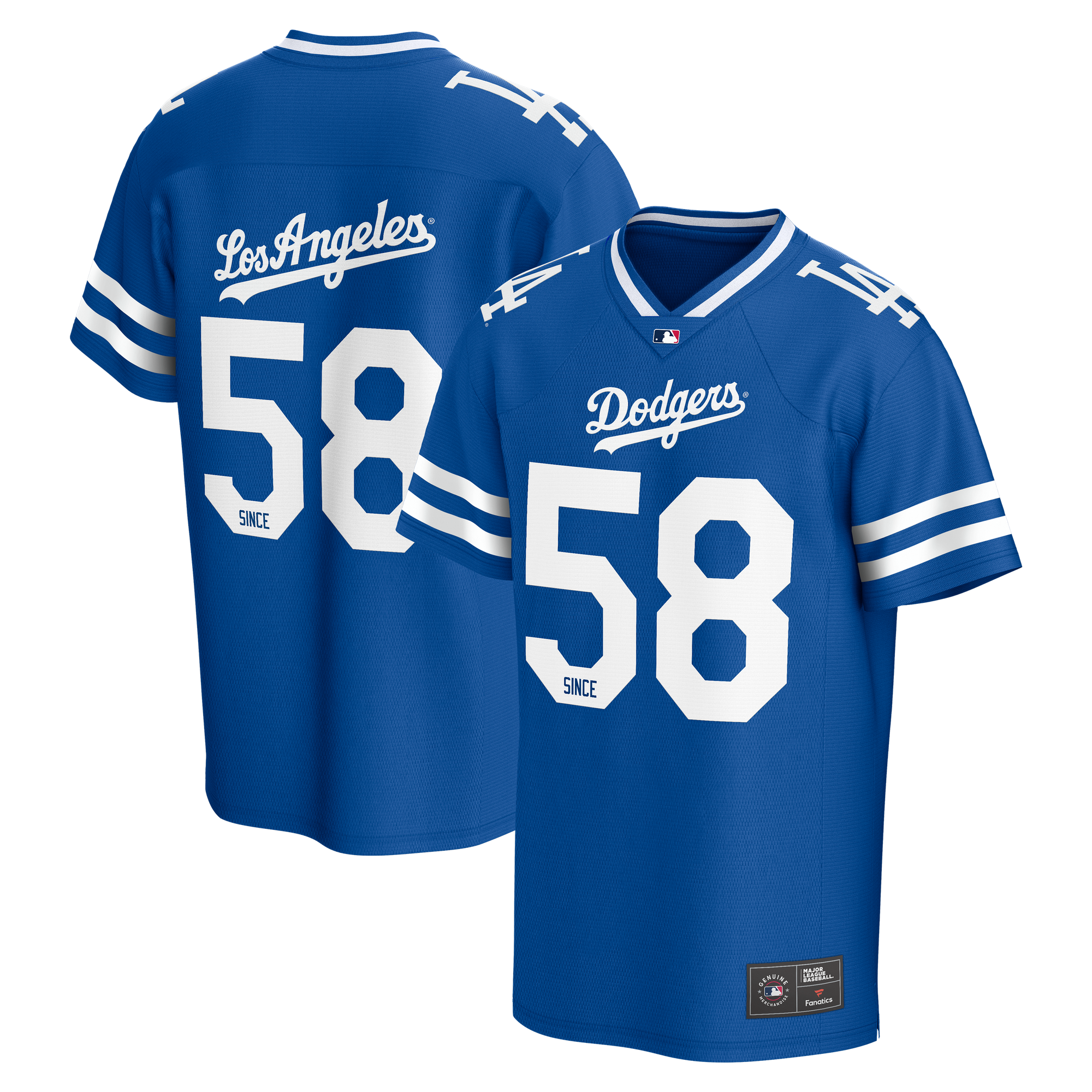 Los Angeles Dodgers Lifestyle Foundation Football Jersey - Mens