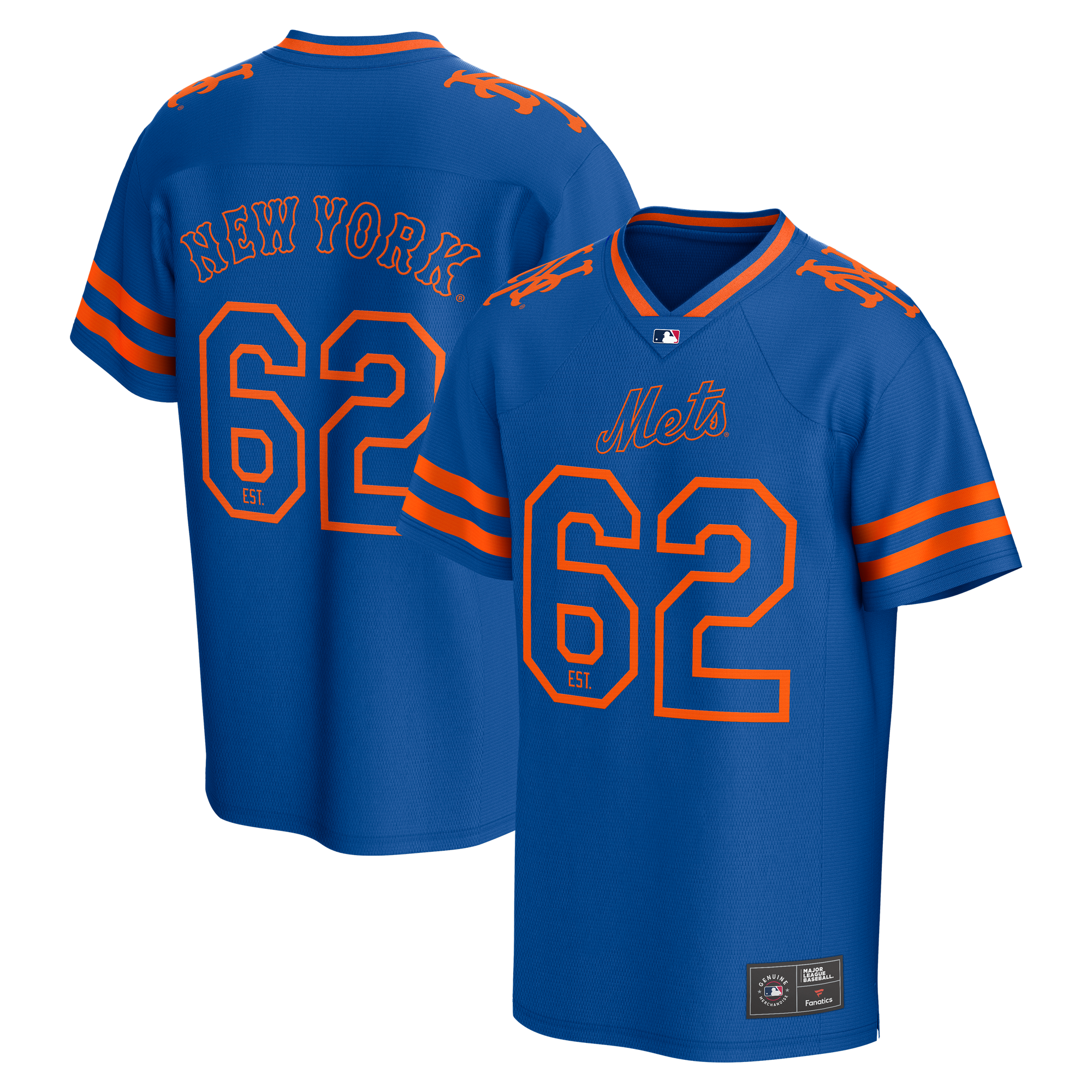 New York Mets Lifestyle Foundation Football Jersey - Mens