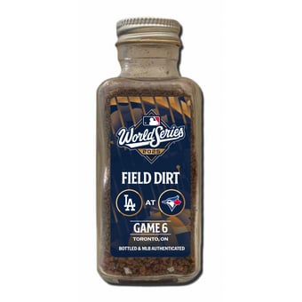 Los Angeles Dodgers vs. Toronto Blue Jays Game-Used Dirt Jar from Game 6 of the 2025 World Series