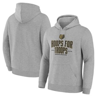 Men's Gray Memphis Grizzlies Hoops For Troops Hoodie